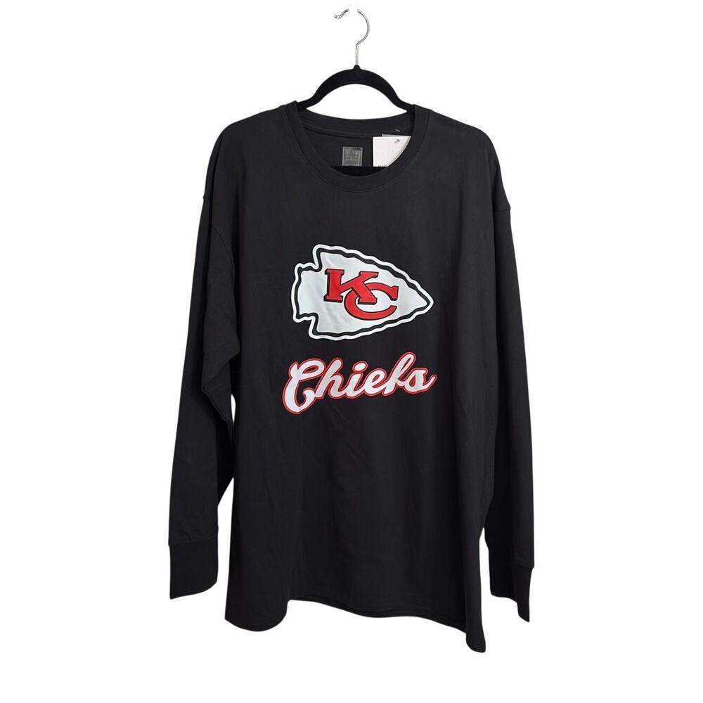 Gameday Couture Shirt Womens 2XL Black Everyday Star Long Sleeve NFL Chiefs Tee